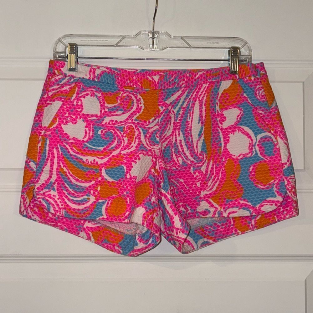 Lilly Pulitzer Adie Shorely Blue Feeling Tanked Shorts